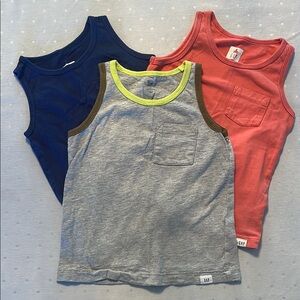 GAP Kids Tank Tops - Navy Blue, Gray, Orange